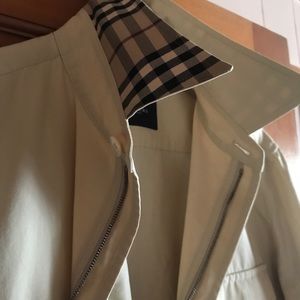 Burberry safari jacket light weight tan